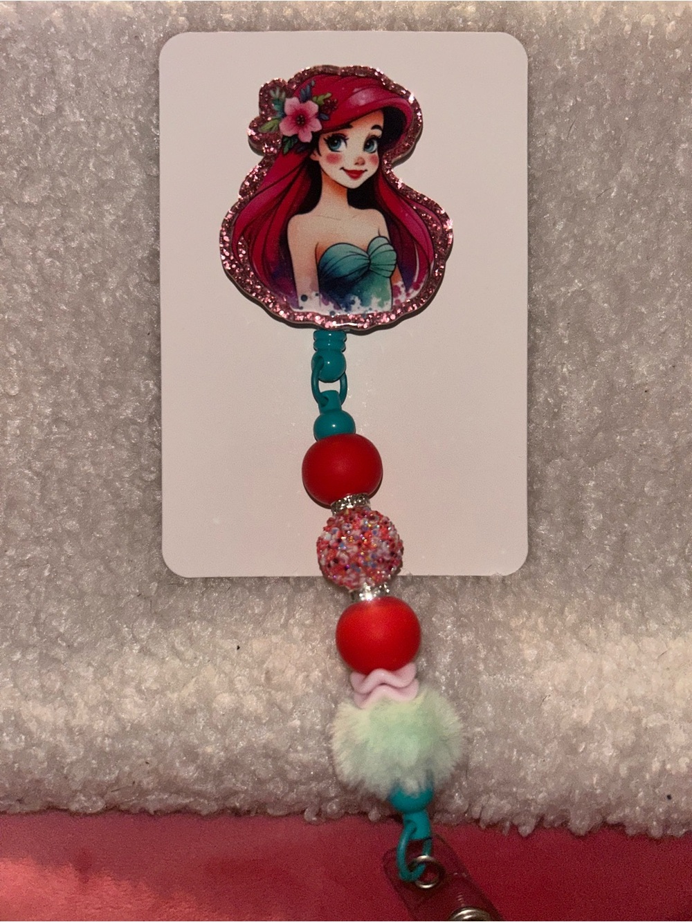 The little Mermaid badge reel
